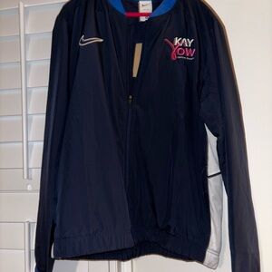 Nike Navy and Pink Kay Yow Jacket